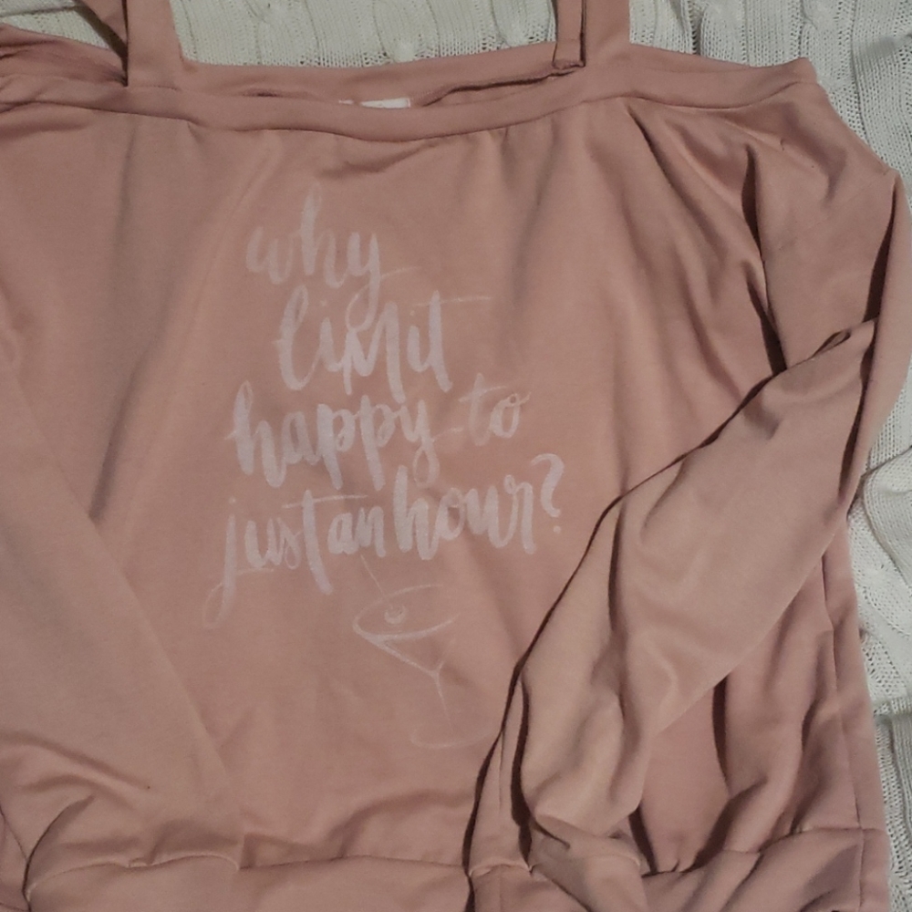 Cold shoulder sweater